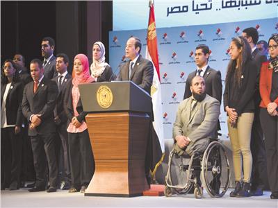الرئيس عبدالفتاح السيسى حريص دائما على تكريم الأبطال أصحاب الانجازات