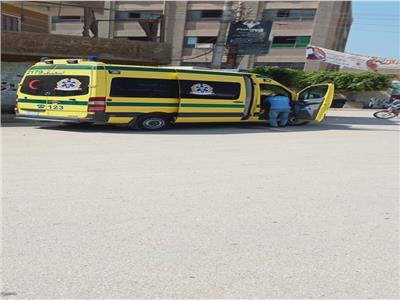 نشر سيارات ايعاف حول لجان الثانوية العامة ببنى سويف 