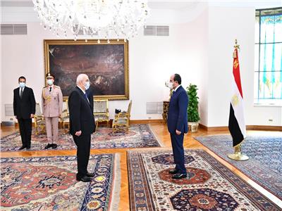 الرئيس السيسي يشهد حلف اليمين لرئيس هيئة قضايا الدولة