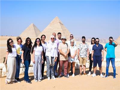 زيارة للوفد الشبابي المصري واليوناني والقبرصي لمنطقة الأهرامات ومتحف الحضارة