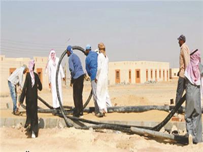 أعمال الإصلاحات والتطوير في محافظة سيناء