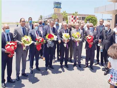 مطار بورسعيد يستقبل أول رحلة طيران داخلية