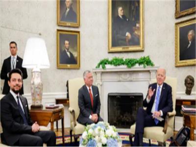 الملك عبد الله و الرئيس الامريكي جو بايدن