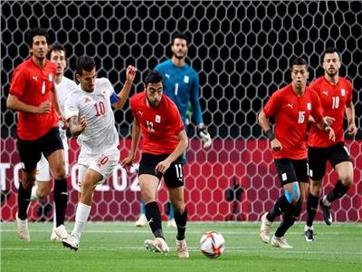 صورة من مباراة مصر إسبانيا