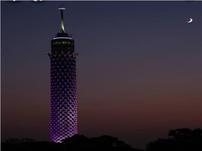 برج القاهرة يضئ لا للاتجار بالبشر