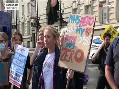 مسيرة في لندن للعاملين في قطاع الصحة للمطالبة بزيادة الأجور