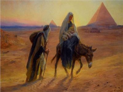 العائلة المقدسة اثناء زيارتها لمصر 