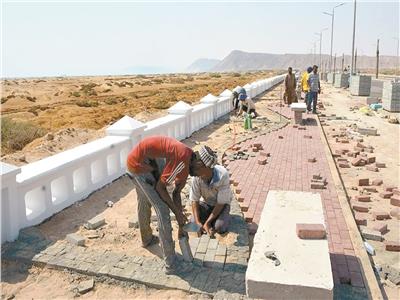 أعمال التطوير الجارية بجنوب سيناء