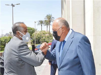 استقبل وزير الخارجية سامح شكري،  رئيس وزراء جمهورية الصومال