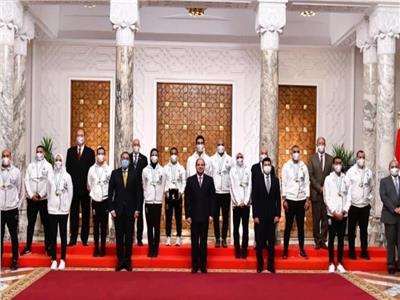 تكريم الرئيس السيسي لأبطال مصر فى دورة الألعاب الاوليمبية