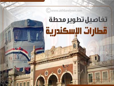 إنفوجراف | تفاصيل تطوير محطة قطارات الإسكندرية