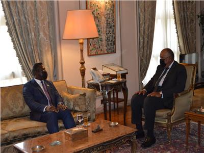 سامح شكري يستقبل وزير خارجية سيراليون بمقر الخارجية