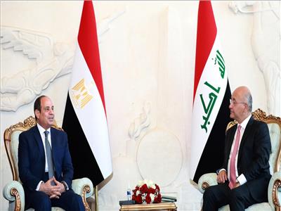 الرئيس السيسي والرئيس العراقي - صورة أرشيفية