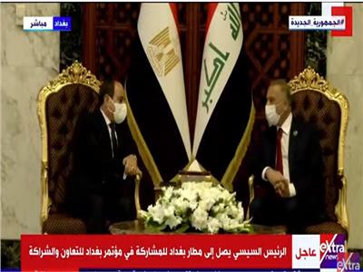 الرئيس السيسي ورئيس وزراء العراقي
