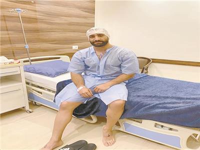 محمد مصطفى قبل إجراء العملية الجراحية