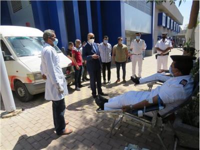 «الداخلية» تنظم حملة للتبرع بالدم لصالح المرضى بالوادي الجديد