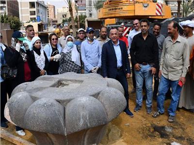 مشروع ترميم العمود الأثري الموجود بسراي القبة