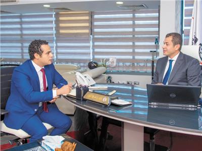 تامر عبدالفتاح خلال حواره مع «الأخبار»