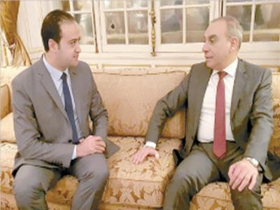 السفير علاء يوسف سفير مصر لدى فرنسا يدلى بتصريحات خاصة لـ «الأخبار»