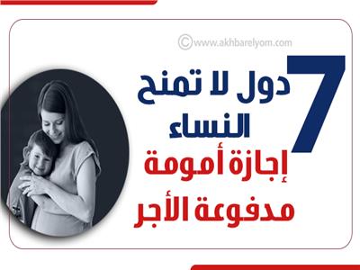 إنفوجراف | 7 دول لا تمنح النساء إجازة أمومة مدفوعة الأجر