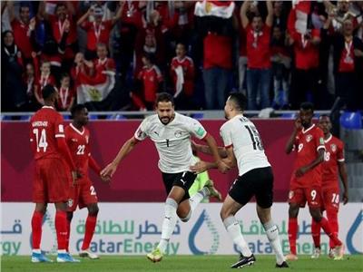 صورة من مباراة مصر والسودان