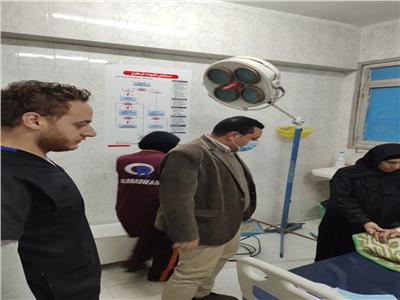 مرور وكيل وزارة الصحة بالمنوفية على مستشفى الشهداء المركزي