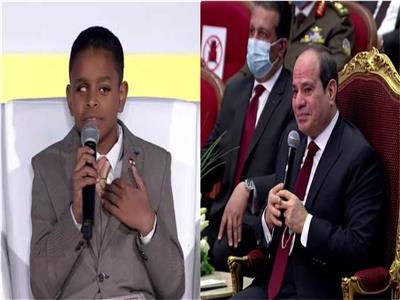 الرئيس استمع لحديث الطفل مهند في احتفالية «قادرون باختلاف»