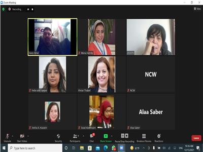 لجنة المنظمات الأهلية بالمجلس القومى للمرأة تعقد اجتماعا عبر تقنيه الفيديو كونفرانس