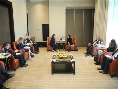 جلسة مباحثات بين وزيرة التعاون الدولي ونائب رئيس وزراء أوكرانيا