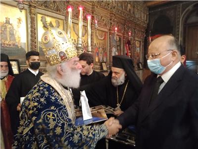 محافظ القاهرة يشهد احتفال بطريركية الروم الأرثوذكس بعيد ميلاد