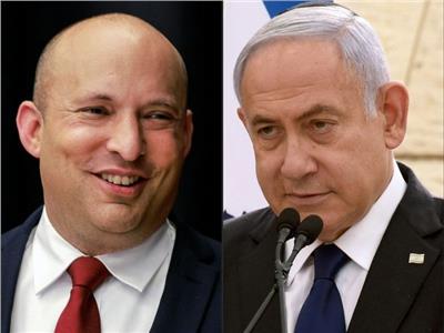 رئيس الوزراء الإسرائيلي نفتالي بينيت وزعيم المعارضة بنيامين نتنياهو
