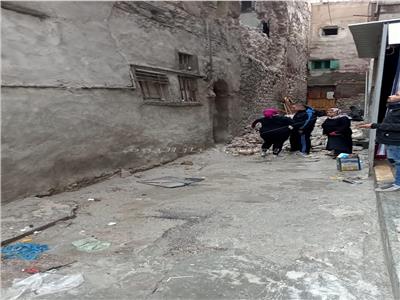 انهيار أجزاء من عقار ثان في الإسكندرية بسبب الأمطار