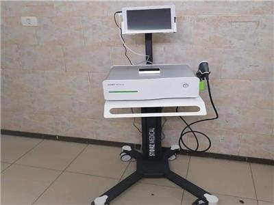 تشغيل جهاز الموجات التصادمية بمستشفى أسيوط العام بقسم العلاج الطبيعي