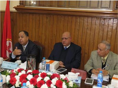 وزير المالية خلال تكريمه بجامعة القاهرة
