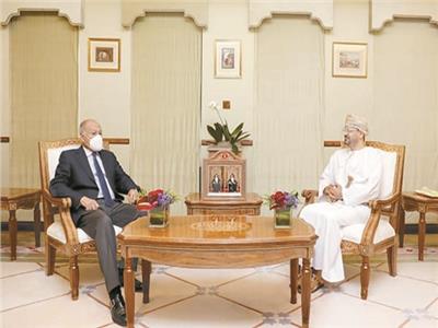 جانب من لقاء أبو الغيط ووزير خارجية عمان         