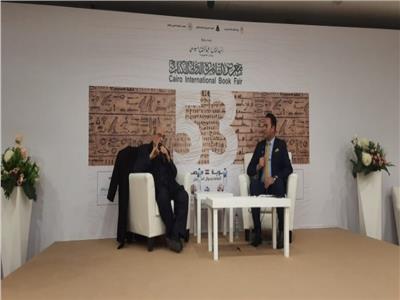 مصطفى الفقي خلال ندوة بعنوان "رؤى في الفكر والسياسة" بمعرض القاهرة الدولي