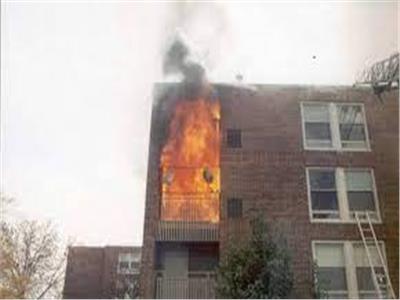إخماد حريق داخل شقة سكنية باوسيم