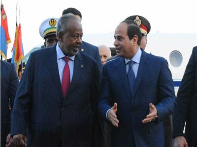  الرئيس عبد الفتاح السيسى ورئيس جيبوتي
