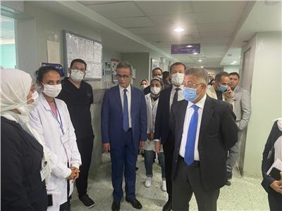 جانب من زيارة وفد هيئة الاعتماد والرقابة الصحية لمحافظة جنوب سيناء
