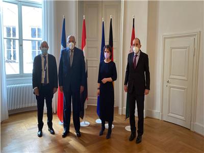 وزراء خارجية مصر وفرنسا وألمانيا والأردن يجتمعون حول عملية السلام في الشرق الأوسط