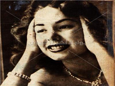 انييجون كوستاندا ملكة جمال مصر في الخمسينيات - أرشيف أخبار اليوم
