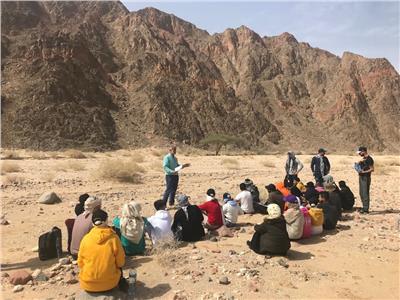 طلاب جامعة قناة السويس فى رحلة علمية إلى جنوب سيناء 