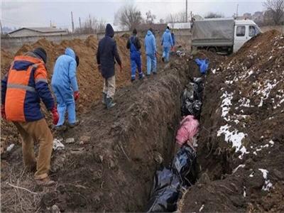 مقابر جماعية لضحايا الحرب الأوكرانية