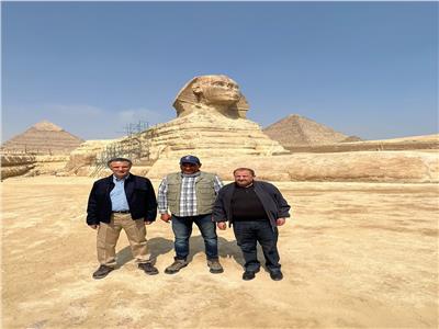 وزير السياحة الاردني يزور الاهرامات