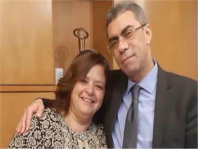 الكاتبة أماني ضرغام وزوجها الراحل الكاتب الصحفي القدير «ياسر رزق»