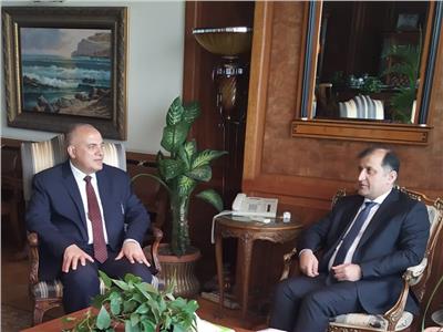  عبد العاطى مع سفير طاجيكستان