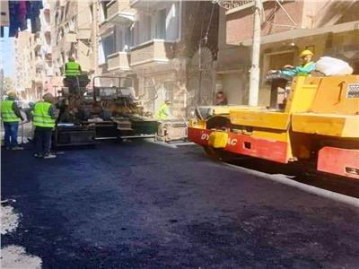 رصف  1050 متر  انترلوك بشوارع جرجا بتكلفة 24.5 مليون جنيه 