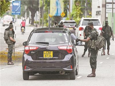انتشار قوات الجيش فى شوارع سريلانكا             