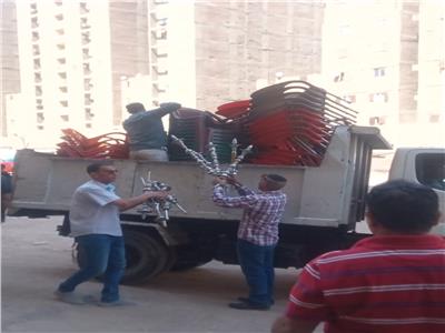 حملة أشغالات موسعة قام بها القطاعين الشمالي والجنوبي ببولاق الدكرور