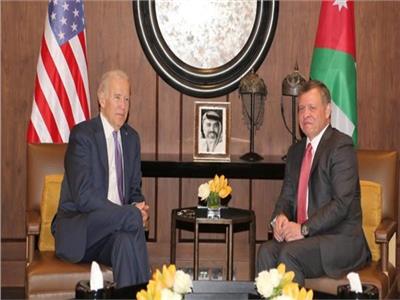 ملك الأردن عبدالله الثاني مع الرئيس الأمريكي جو بايدن